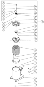 Page B Diagram and Parts List for HSP-2403-1MGH  Mi-T-M Pressure Washer