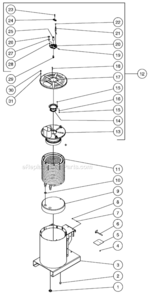 Page B Diagram and Parts List for HSP-2403-3MGH  Mi-T-M Pressure Washer