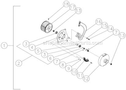 Emf System Diagram and Parts List for HSP-3003-3MGH  Mi-T-M Pressure Washer