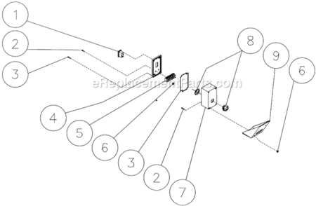 Electric Box Diagram and Parts List for HSP-3003-3MGR  Mi-T-M Pressure Washer