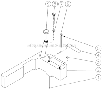Fuel Tank Diagram and Parts List for HSP-3003-3MGV  Mi-T-M Pressure Washer