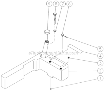 Fuel Tank Diagram and Parts List for HSP-3004-1MGV  Mi-T-M Pressure Washer