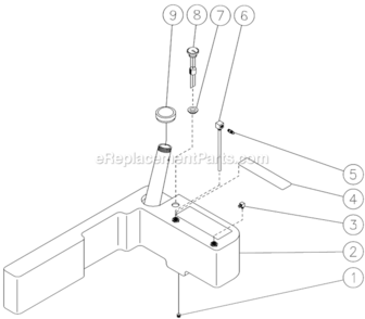 Fuel Tank Diagram and Parts List for HSP-3004-3MGH  Mi-T-M Pressure Washer