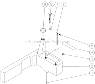 Fuel Tank Diagram and Parts List for HSP-3504-3MGH  Mi-T-M Pressure Washer