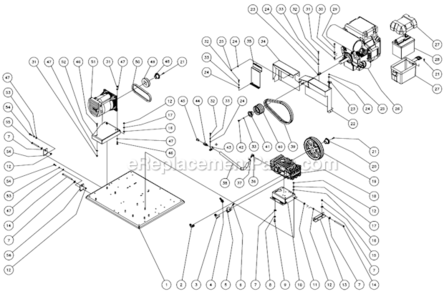 Isolation Plate After S/N 15022139 Diagram and Parts List for HSSERIES  Mi-T-M Pressure Washer
