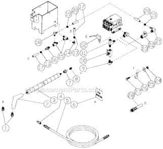 Part Location Diagram of 15-0083 Mi-T-M Hose