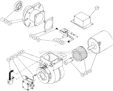 Burner Assembly Diagram and Parts List for HU-2004-0M11  Mi-T-M Pressure Washer