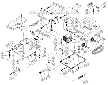 Part Location Diagram of 10-0026 Mi-T-M Pump Sheave