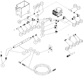 Steam Diagram and Parts List for HU-3004-0M11  Mi-T-M Pressure Washer