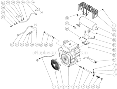 Page R Diagram and Parts List for HVSSERIES  Mi-T-M Pressure Washer