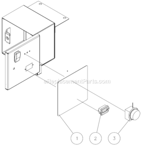 Adjustable Thermostat And Hourmeter Diagram and Parts List for HVSSERIES  Mi-T-M Pressure Washer
