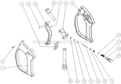 Part Location Diagram of 16-0393 Mi-T-M Trigger
