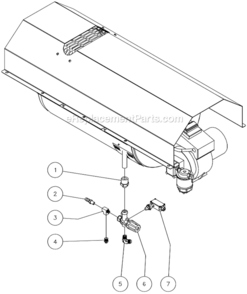 Heat Exchanger Plumbing: Pressure Trapping Unloader Diagram and Parts List for HVSSERIES  Mi-T-M Pressure Washer
