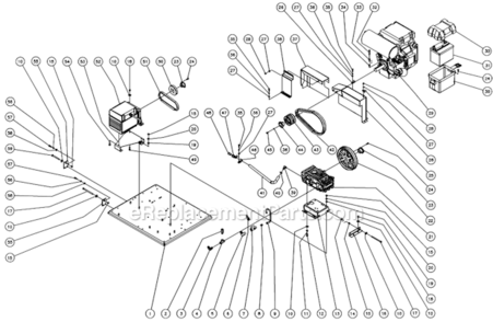 Isolation Plate After S/N 15010604 Diagram and Parts List for HVSSERIES  Mi-T-M Pressure Washer