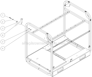 Lifting Hook Diagram and Parts List for HVSSERIES  Mi-T-M Pressure Washer