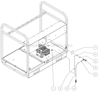 Detergent Valve Diagram and Parts List for HVSSERIES  Mi-T-M Pressure Washer