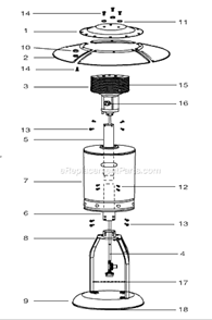 Page A Diagram and Parts List for MH-0040-PM10  Mi-T-M Heater