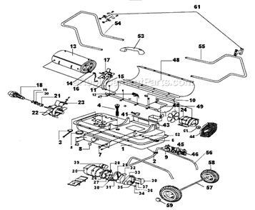 Part Location Diagram of 68-3095 Mi-T-M Rear Handle