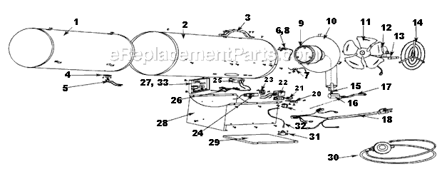 Page A Diagram and Parts List for MH-0375-LM10  Mi-T-M Heater