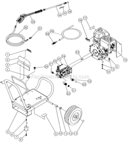 Part Location Diagram of 5-0178A01 Mi-T-M Frame