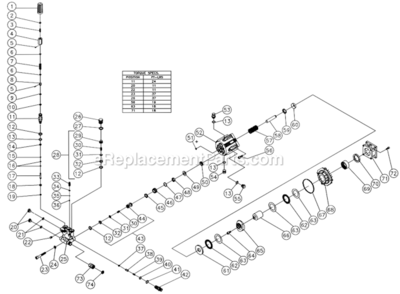 Part Location Diagram of 46-0897 Mi-T-M Piston/ceramic Dia. 15mmx73mm