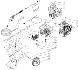 Part Location Diagram of 1-0109 Mi-T-M Engine-6.5 H.P Bands Intek I/C Wp-2700-1Mib