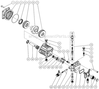 Page D Diagram and Parts List for WP-2700-4MHB  Mi-T-M Pressure Washer
