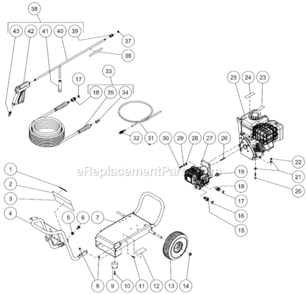 Part Location Diagram of 5-0254A01 Mi-T-M Frame