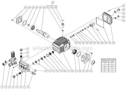 Page E Diagram and Parts List for WP-3000-4MHB  Mi-T-M Pressure Washer