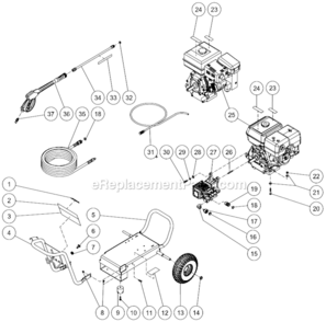 Part Location Diagram of 15-0270 Mi-T-M Pressure Hose