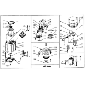 Part Location Diagram of 11301002000313 Midea Hexagon Head Bolt And Washer
