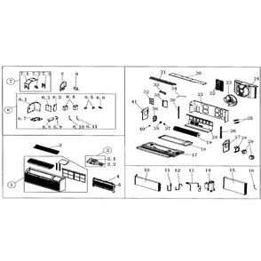 Part Location Diagram of 17400103000055 Midea Compressor Capacitor