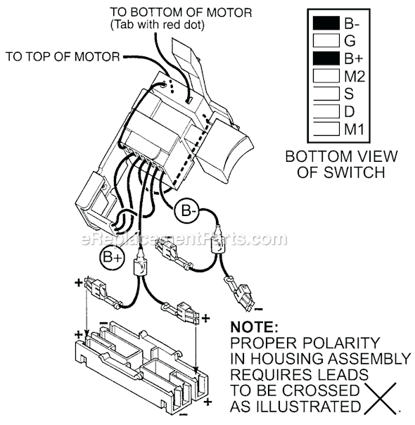 Page B Diagram and Parts List for 0502-02 SER 901A Milwaukee Cordless Drill