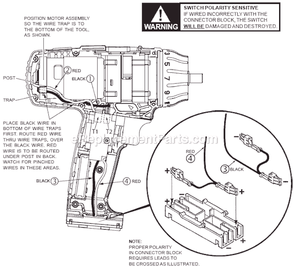 Page B Diagram and Parts List for 0612-50 SER 311A Milwaukee Cordless Drill