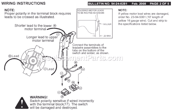 Page B Diagram and Parts List for 0617-24 SER A78B Milwaukee Hammer Drill