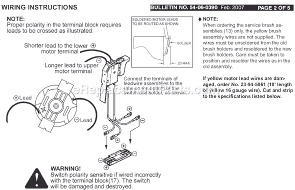 Page B Diagram and Parts List for 0625-24 SER A77A Milwaukee Cordless Drill