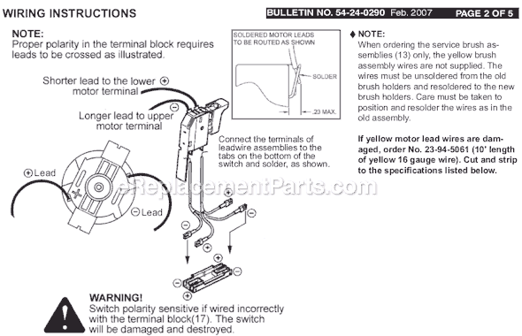Page B Diagram and Parts List for 0627-24 SER A79A Milwaukee Hammer Drill