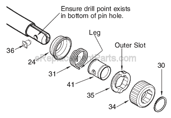 Page B Diagram and Parts List for 0719-20 SER A56B Milwaukee Reciprocating Saw