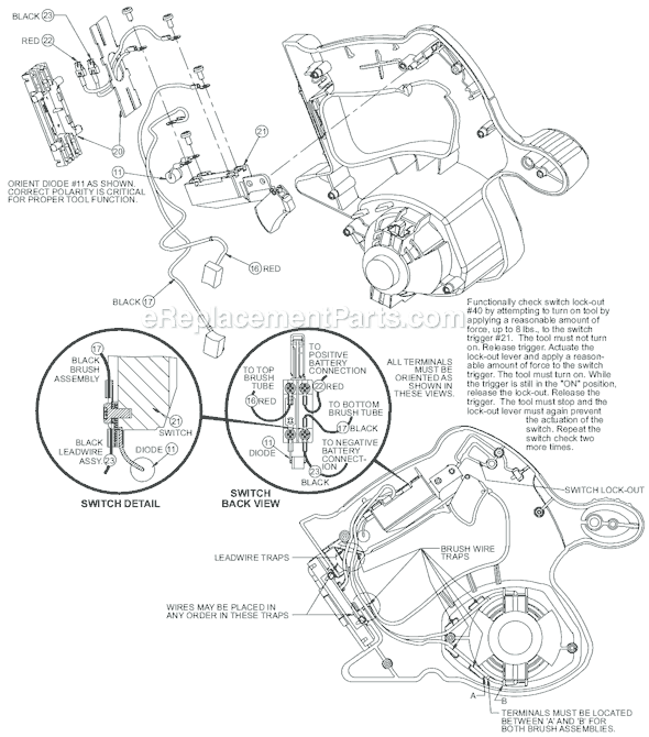 Page B Diagram and Parts List for 0730-22 SER A57A Milwaukee Circular Saw