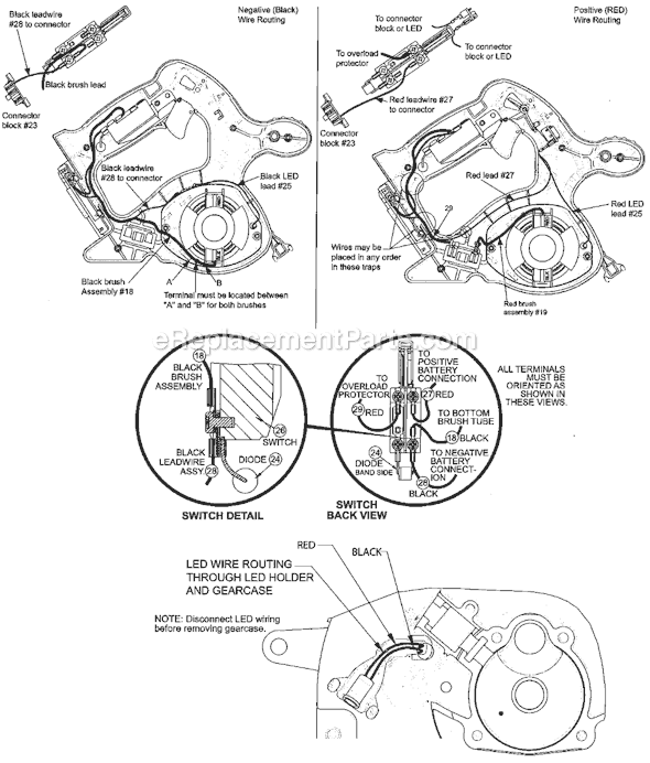 Page B Diagram and Parts List for 0740-22 SER A94A Milwaukee Circular Saw