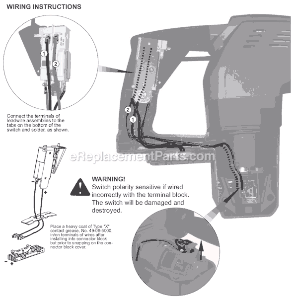 Page C Diagram and Parts List for 0756-22 SER A74B Milwaukee Demolition Hammer