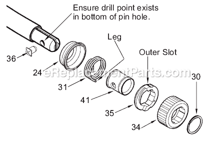 Page B Diagram and Parts List for 0819-50 SER B09A Milwaukee Reciprocating Saw