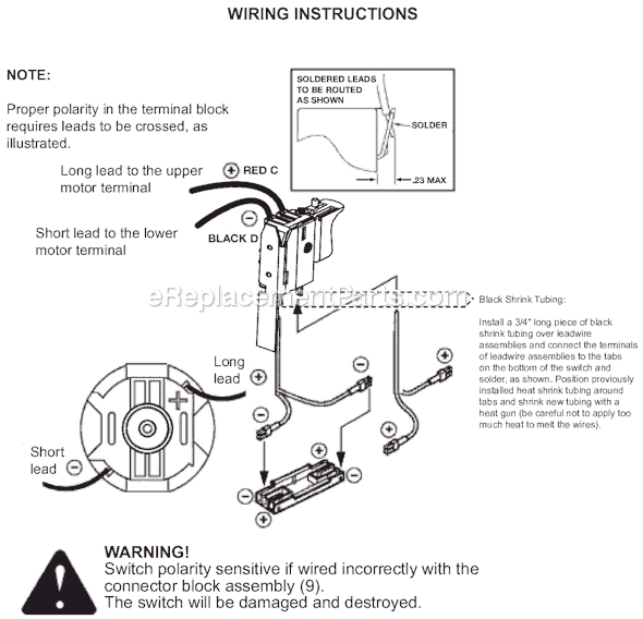 Page B Diagram and Parts List for 0822-24 SER A98A Milwaukee Electric Drill