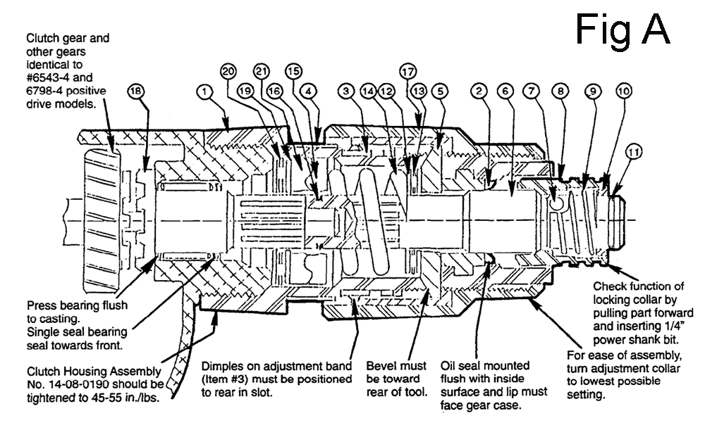 Fig-1 Diagram and Parts List for 6783-4 471A Milwaukee Electric Drill