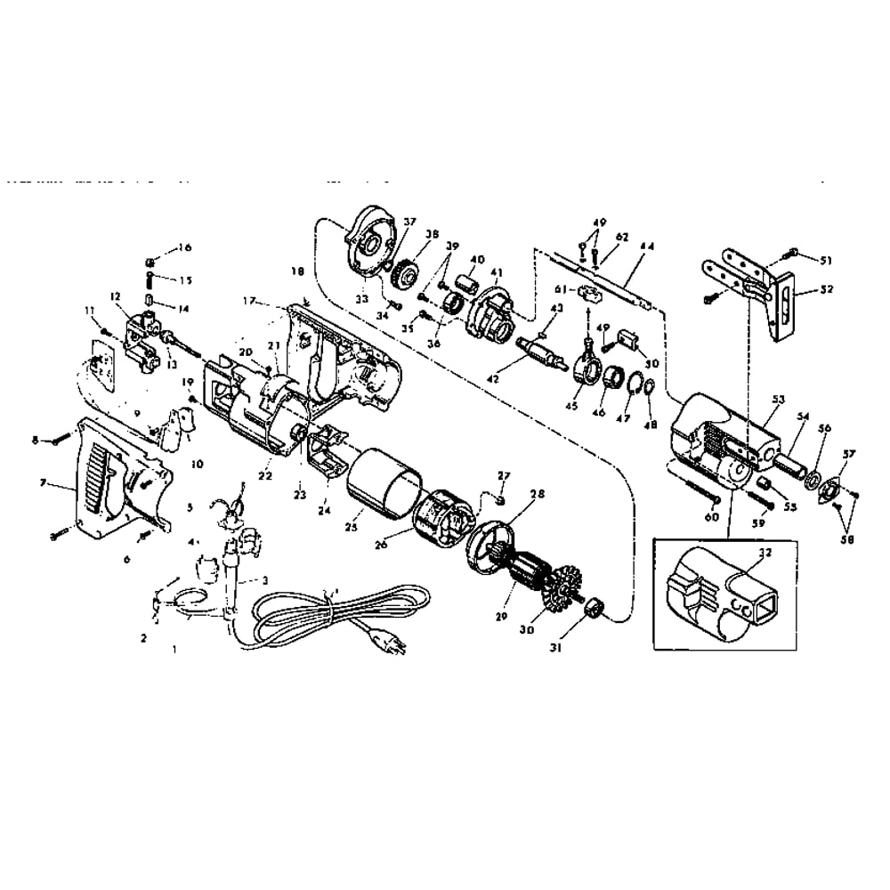 Unit Parts Diagram and Parts List for 6507TYPEC  Milwaukee Reciprocating Saw