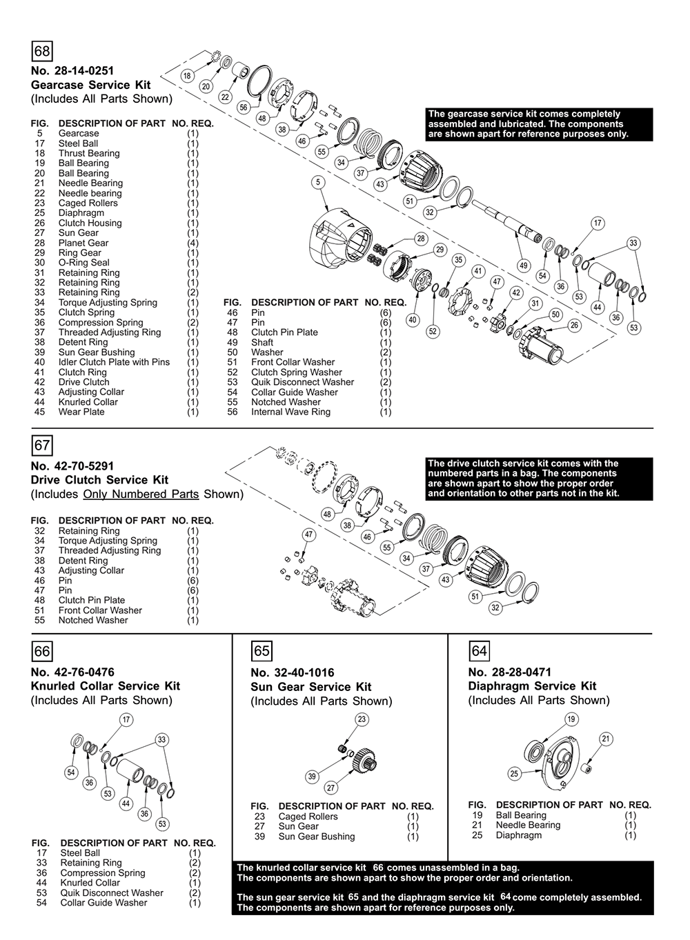 Fig-1 Diagram and Parts List for 6780-20 A54D Milwaukee Electric Drill