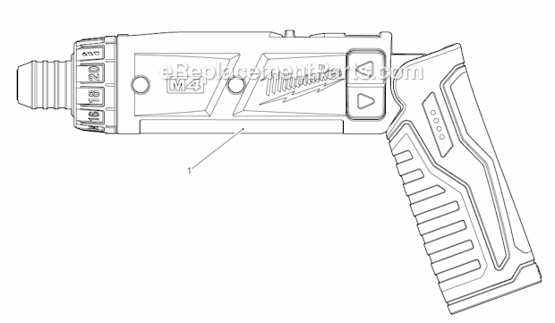 Page A Diagram and Parts List for 2101-20  Milwaukee Electric Drill