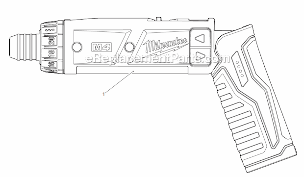 Page A Diagram and Parts List for 2101-21  Milwaukee Electric Drill
