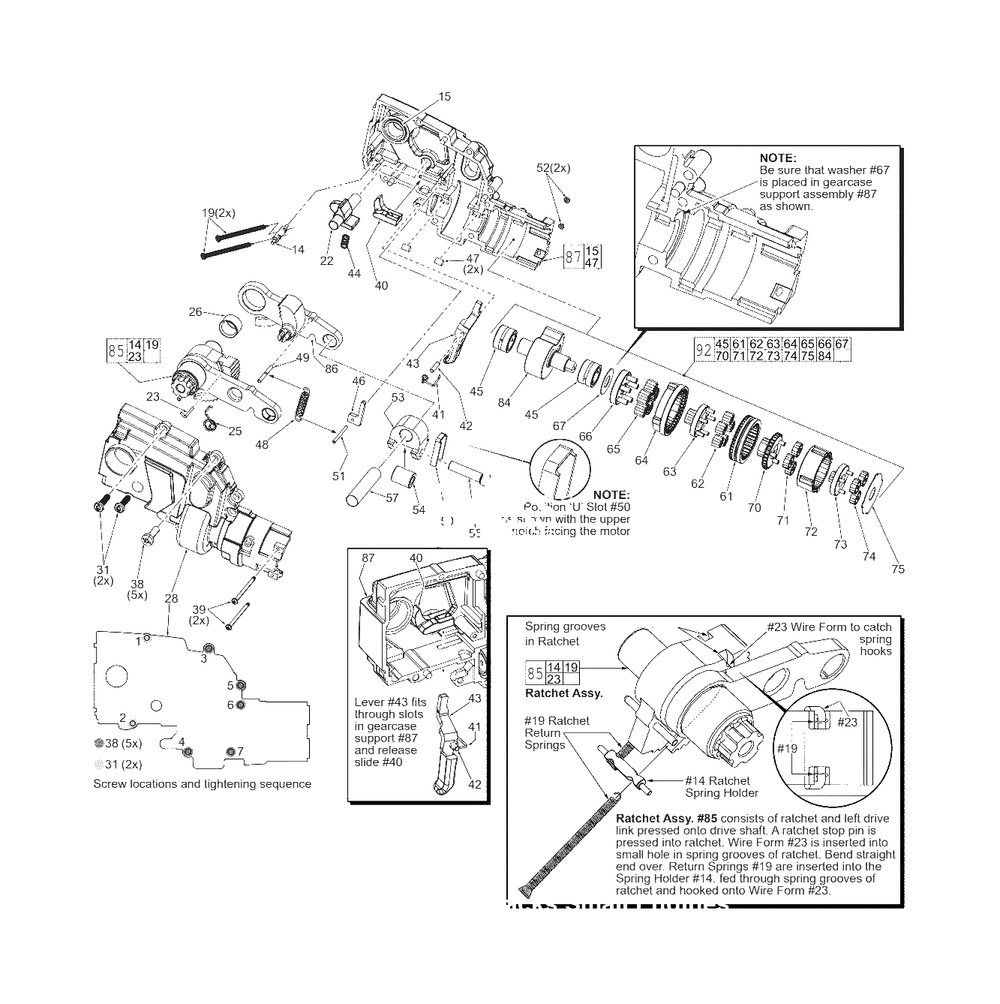 M12 Cable Cutter Page 2 Diagram and Parts List for 2472-20 E21C Milwaukee Pipe Tools