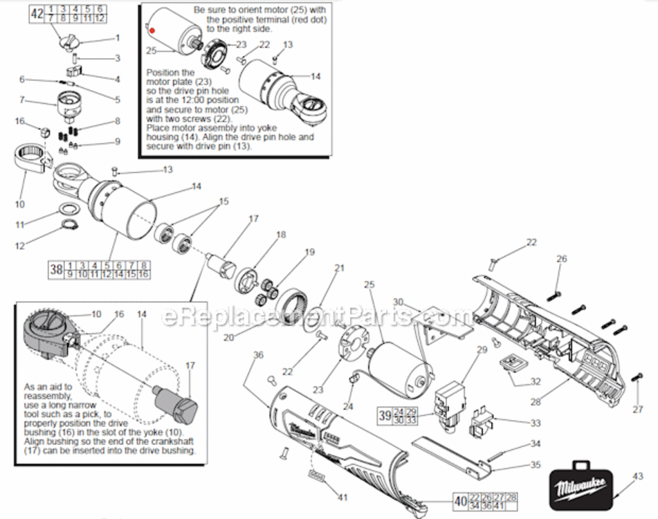 Page A Diagram and Parts List for 2457-21  Milwaukee Wrench